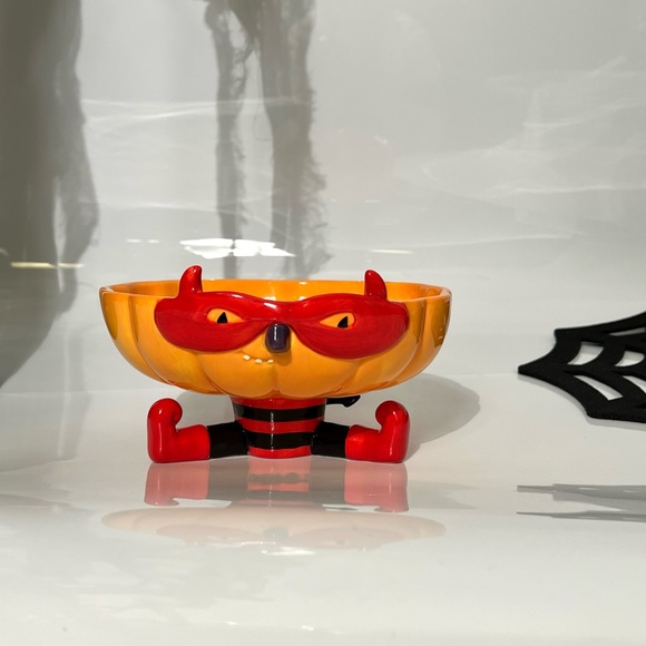 Cutest Little Devil Pumpkin Ceramic Bowl - Picture 2 of 9
